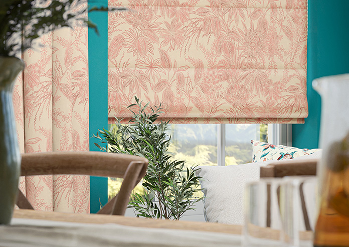 Maui, Seashell Pink - Motorised Roman Blind - Image 5